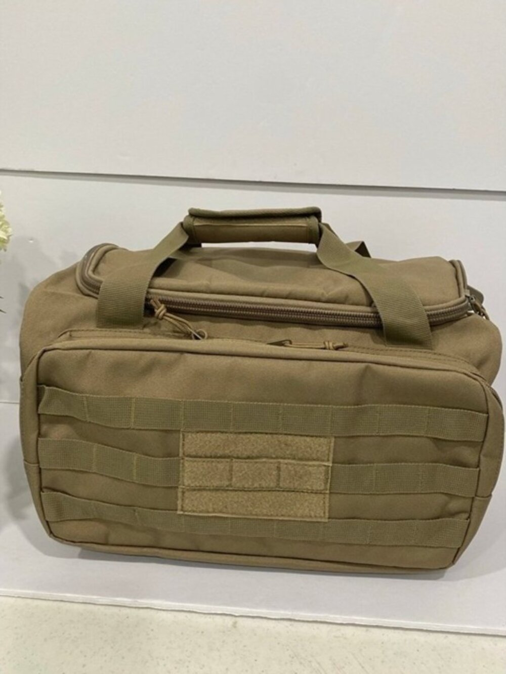 New Cornerstone Canvas Tactical Duffle Bag with shoulder Strap Coyote Brown